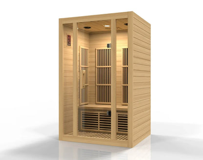 Dynamic Saunas Maxxus “Seattle Edition” 2 Person Carbon FAR Infrared Sauna - True Thera Shop