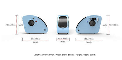 MedEq TimePod 2 | 2.0 ATA Triangular Hard-Shell Hyperbaric Chamber